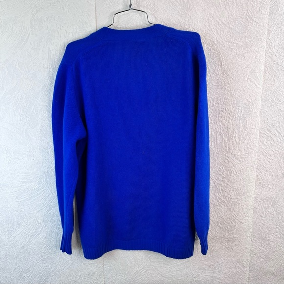 Marisa Baroni Royal Blue Wool Blend Sweater Cardigan Size Small - Picture 3 of 8